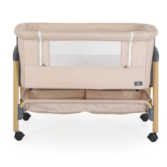 ADORO babaöböl szúnyoghálóval, 7 poz. dönthető, kerekes,+tároló BÉZS/KH