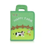 MONTESSORI foglalkoztató könyv textilből Happy Farm