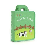 MONTESSORI foglalkoztató könyv textilből Happy Farm