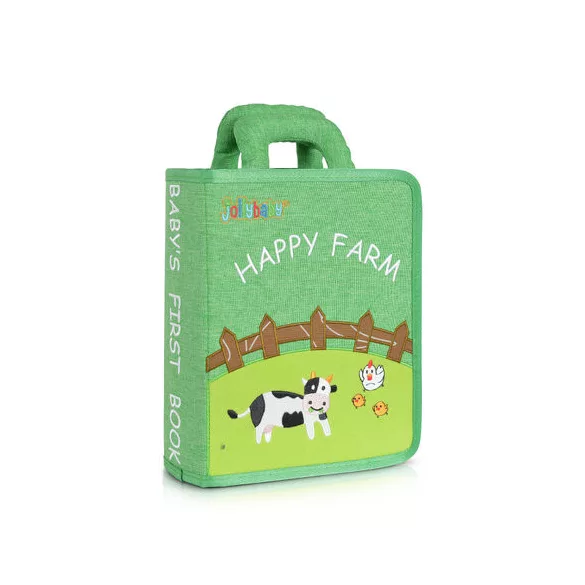 MONTESSORI foglalkoztató könyv textilből Happy Farm