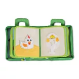 MONTESSORI foglalkoztató könyv textilből Happy Farm