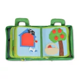 MONTESSORI foglalkoztató könyv textilből Happy Farm