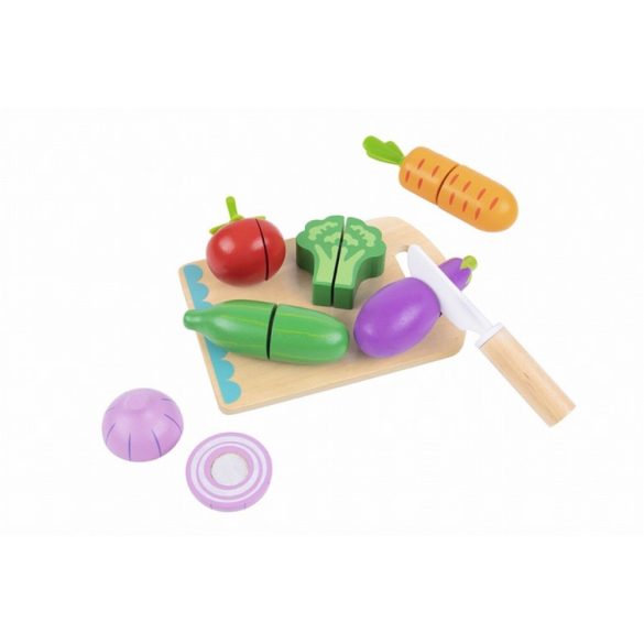 Tooky Toy fa vágódeszka ZÖLDSÉGEK