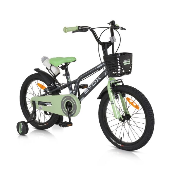 BYOX CYBER gyerek kerékpár 18as SZÜRKE/ZÖLD
