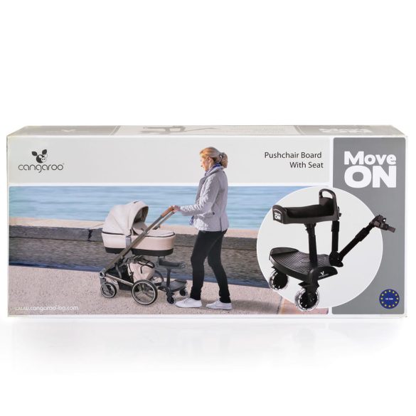 Cangaroo Move on testvérfellépő ülőkével univerzális fekete