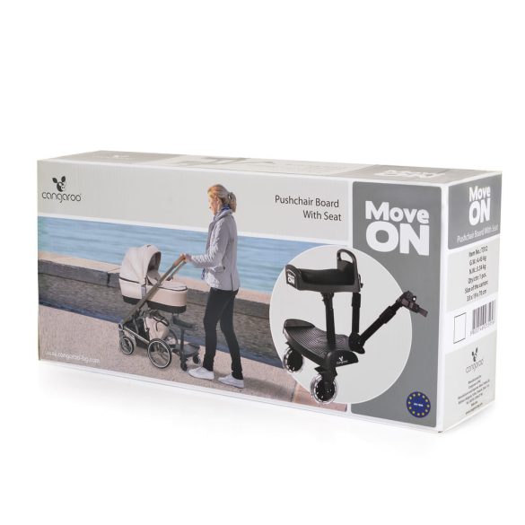 Cangaroo Move on testvérfellépő ülőkével univerzális fekete