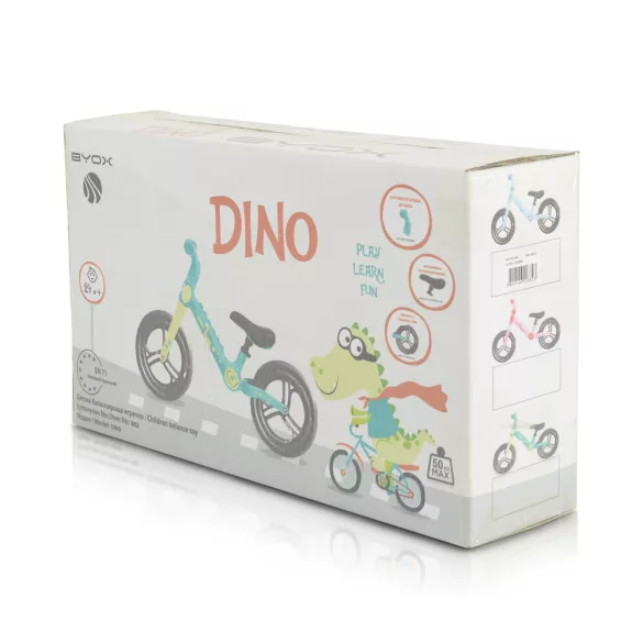 DINO futóbicikli ZÖLD