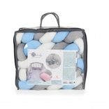 Braidy fonott fejvédő 180 cm kék/fehér 