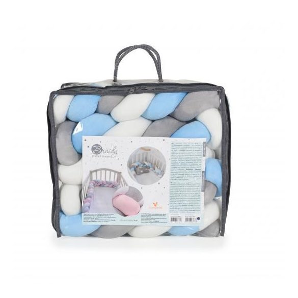 Braidy fonott fejvédő 180 cm kék/fehér 