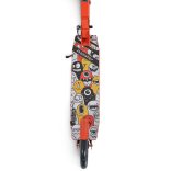 MONSTER roller 2 nagy kerekű, acélváz, 100 kg, 84-97cm-ig állítható PIROS