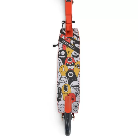 MONSTER roller 2 nagy kerekű, acélváz, 100 kg, 84-97cm-ig állítható PIROS