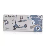 MONSTER roller 2 nagy kerekű, acélváz, 100 kg, 84-97cm-ig állítható PIROS