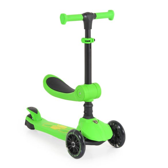 Lamborghini 2IN1 ráülős roller ZÖLD
