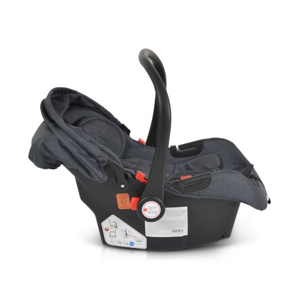 TRIO I-SIZE autós hordozó Polly babakocsihoz FEKETE