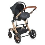 TRIO I-SIZE autós hordozó Polly babakocsihoz FEKETE