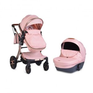 POLLY 2IN1 Babakocsi SZETT:Sport+mózes+kistáska PINK 108614