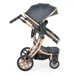 Polly 2 in1 babakocsi SZETT:sport+mózes+kistáska 107985 FEKETE
