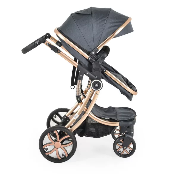 Polly 2 in1 babakocsi SZETT:sport+mózes+kistáska 107985 FEKETE