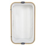 AMO babaöböl, 7 poziciós,szúnyoghálóval, tároló kosárral BÉZS