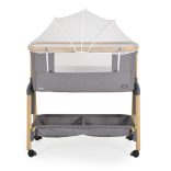 AMO babaöböl, 7 poziciós,szúnyoghálóval, tároló kosárral V.SZÜRKE