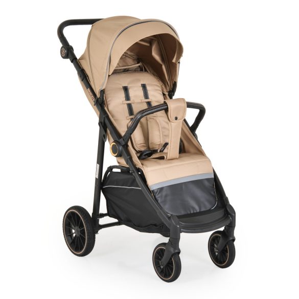 BUGGY babakocsi lapracsukható, nagy kerekek, könnyű BÉZS