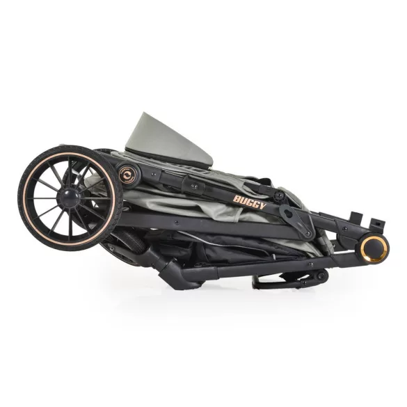 BUGGY babakocsi lapracsukható, nagy kerekek, könnyű ZÖLD