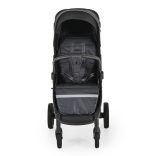 BUGGY babakocsi lapracsukható, nagy kerekek, könnyű FEKETE