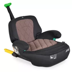   JAX autós ülésmagasító háttámlával 125-150cm rögzítő hevederrel, ISOFIX PINK