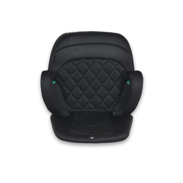 JAX autós ülésmagasító háttámlával 125-150cm rögzítő hevederrel, ISOFIX FEKETE