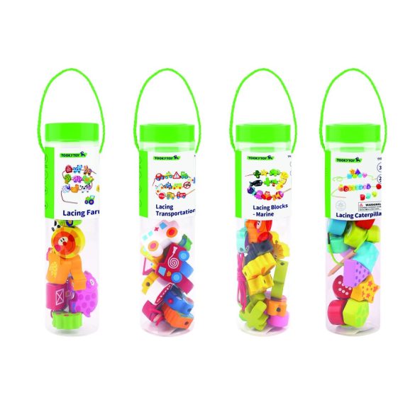 Tooky Toy felfűzhető fajáték farm