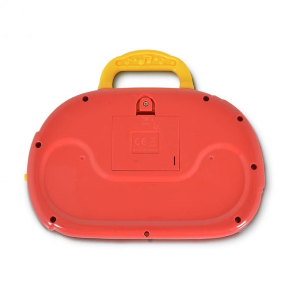 műanyag zongora állatokkal PIROS