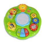 Műanyag zenélő activity kisasztal rajzolóval KÉK/ZÖLD