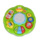 Műanyag zenélő activity kisasztal rajzolóval KÉK/ZÖLD