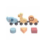 TOOKY Toy activity kerek asztalka, golyópályával, sínnel, állatokkal PASZTEL 