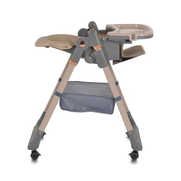 LINDO multifunkciós etetőszék kiegészítőkkel (előke, kanál, villa) BÉZS