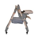 LINDO multifunkciós etetőszék kiegészítőkkel (előke, kanál, villa) BÉZS