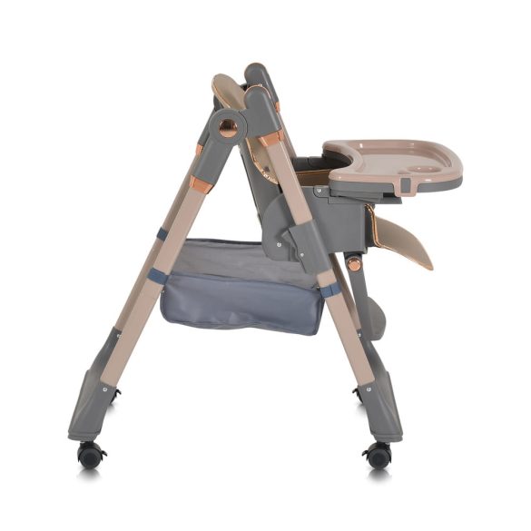 LINDO multifunkciós etetőszék kiegészítőkkel (előke, kanál, villa) BÉZS