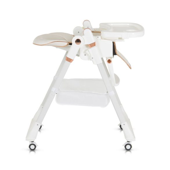 LINDO multifunkciós etetőszék kiegészítőkkel (előke, kanál, villa) FEHÉR