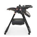 LINDO multifunkciós etetőszék kiegészítőkkel (előke, kanál, villa) FEKETE