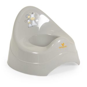 ZEBRA bébi egyszerű bili PASZTEL SZÜRKE