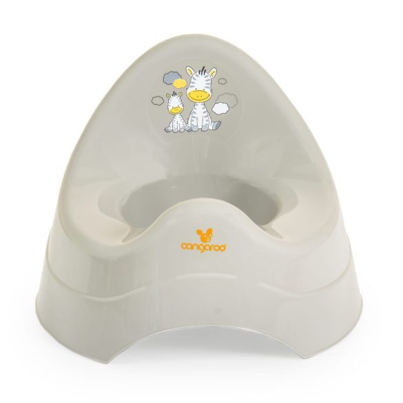 ZEBRA bébi egyszerű bili PASZTEL SZÜRKE