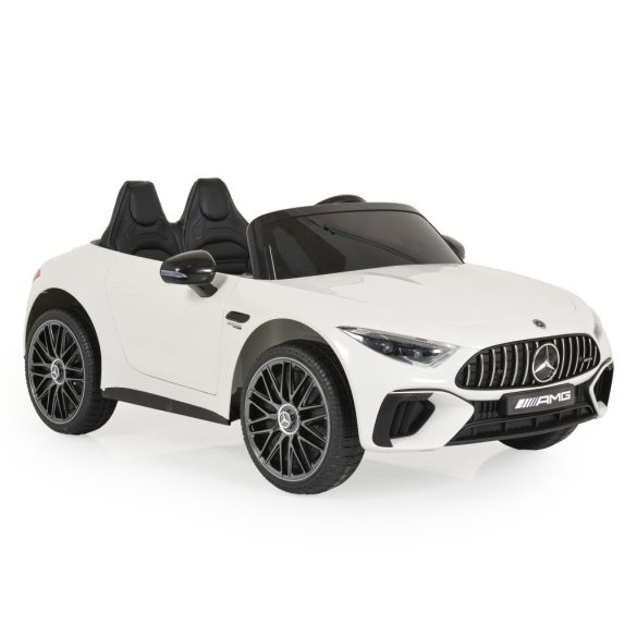 BO DK-SL63 MERCEDES elektromos kisautó 2 motor, 125cm, 35kg-ig FEHÉR