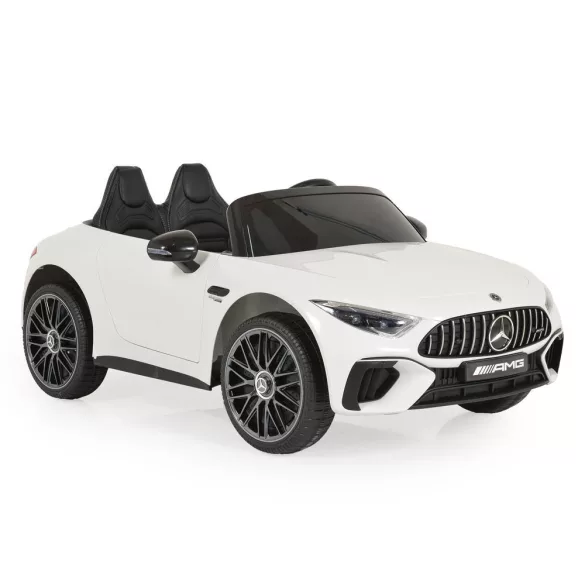 BO DK-SL63 MERCEDES elektromos kisautó 2 motor, 125cm, 35kg-ig FEHÉR