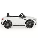 BO DK-SL63 MERCEDES elektromos kisautó 2 motor, 125cm, 35kg-ig FEHÉR