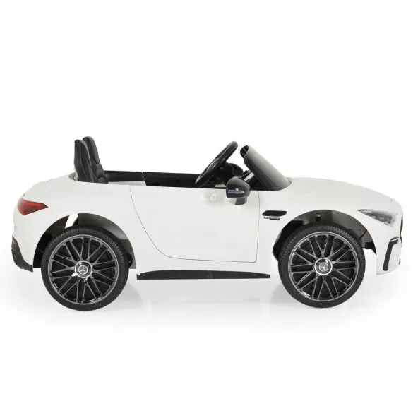 BO DK-SL63 MERCEDES elektromos kisautó 2 motor, 125cm, 35kg-ig FEHÉR