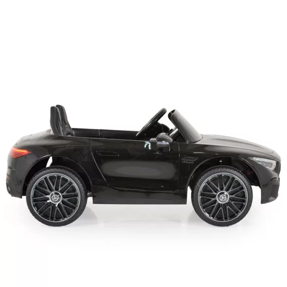 BO DK-SL63 MERCEDES elektromos kisautó 2 motor, 125cm, 35kg-ig FEKETE