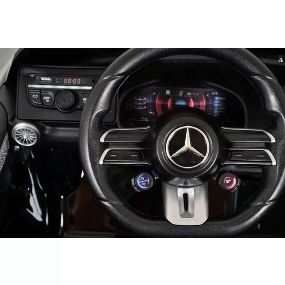 BO DK-SL63 MERCEDES elektromos kisautó 2 motor, 125cm, 35kg-ig FEKETE