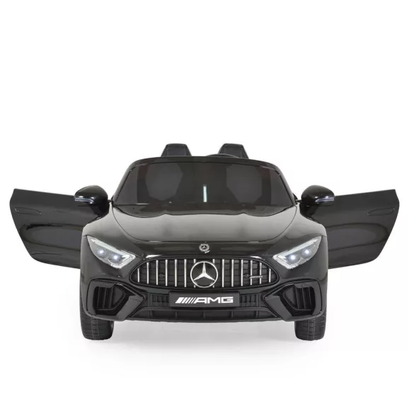 BO DK-SL63 MERCEDES elektromos kisautó 2 motor, 125cm, 35kg-ig FEKETE