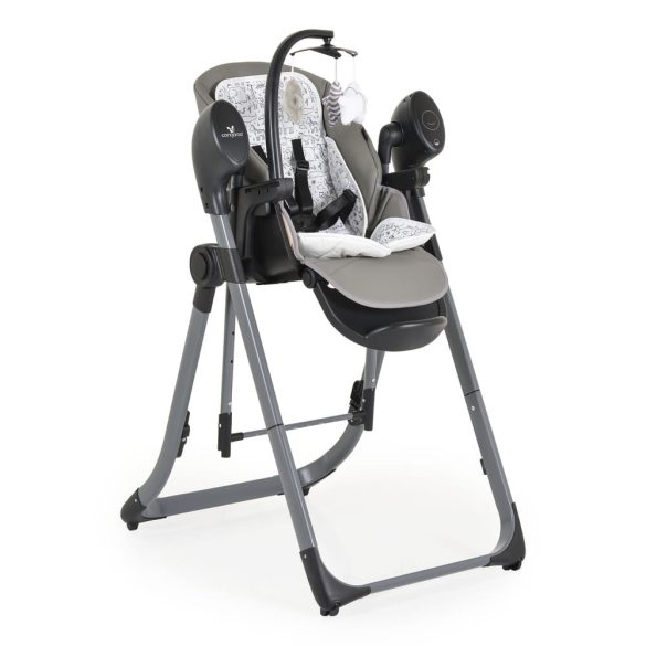 CANGAROO NIRVANA 2in1 etetőszék és hinta SZÜRKE