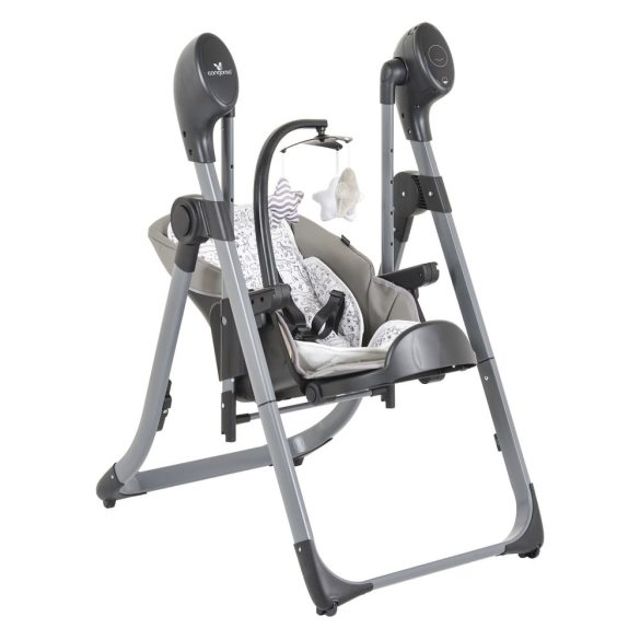CANGAROO NIRVANA 2in1 etetőszék és hinta SZÜRKE